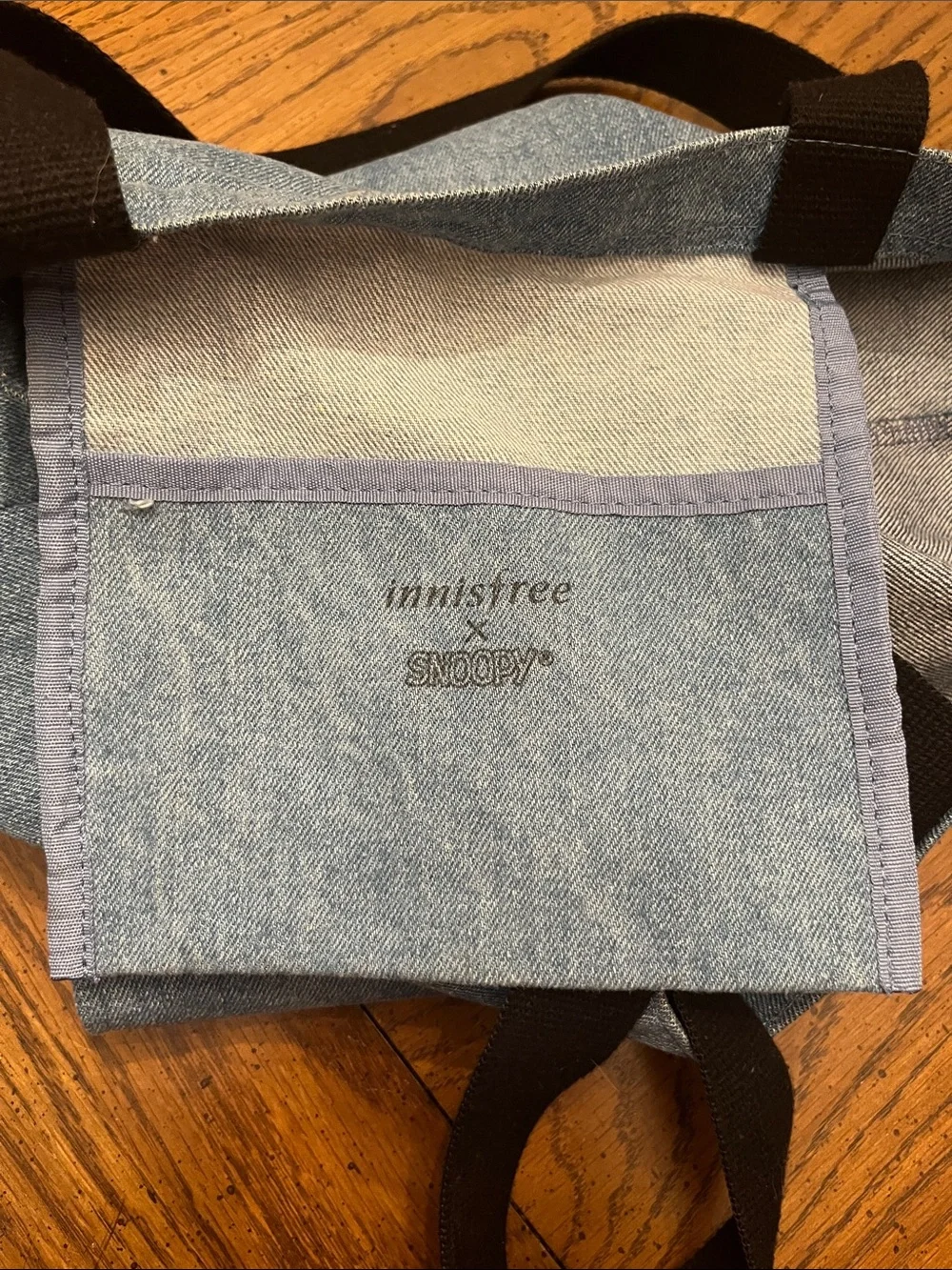 Snoopy x‎ Innisfree denim tote bag